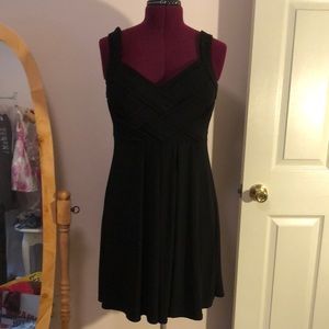 Women's black cocktail dress